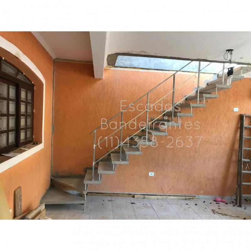 Corrimão de ferro galvanizado simples