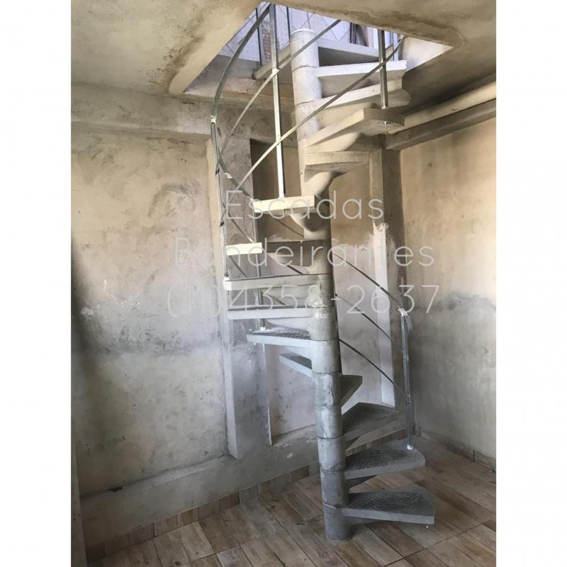 Corrimão de ferro galvanizado simples