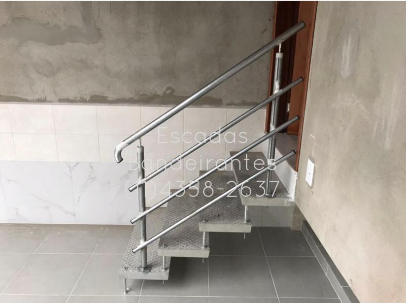 Corrimão de ferro galvanizado tubular