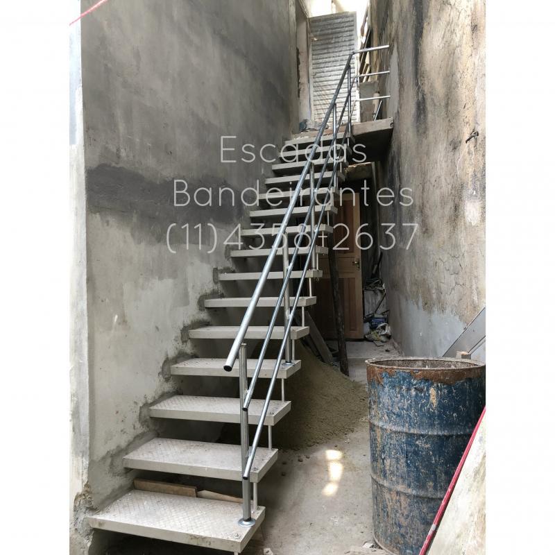 Corrimão de ferro galvanizado tubular